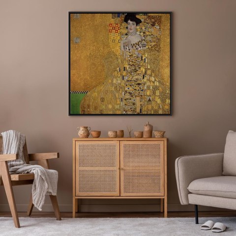 Obraz - Gustav Klimt - Adele Bloch-Bauer I 40x40 W ramie drewnianej czarnej