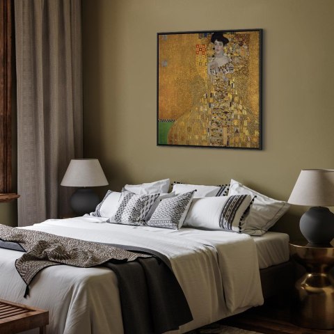 Obraz - Gustav Klimt - Adele Bloch-Bauer I 40x40 W ramie drewnianej czarnej