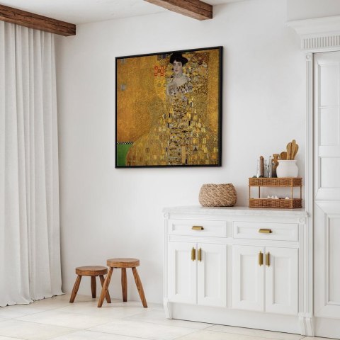 Obraz - Gustav Klimt - Adele Bloch-Bauer I 40x40 W ramie drewnianej czarnej