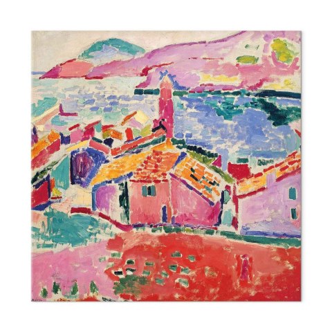 Obraz - Henri Matisse - Widok na Collioure 60x60 Na płótnie włoskim