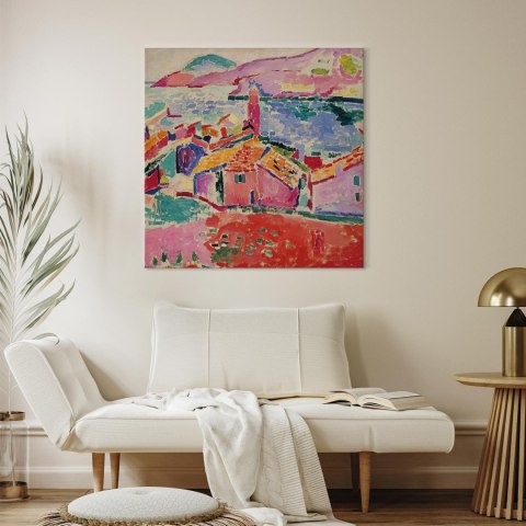 Obraz - Henri Matisse - Widok na Collioure 60x60 Na płótnie włoskim