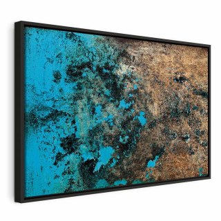Obraz - Lazurowy archipelag (1-częściowy) szeroki 90x60 W ramie drewnianej czarnej