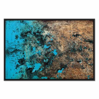 Obraz - Lazurowy archipelag (1-częściowy) szeroki 90x60 W ramie drewnianej czarnej