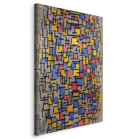 Obraz - Piet Mondrian - Kompozycja 60x90 Na płótnie włoskim