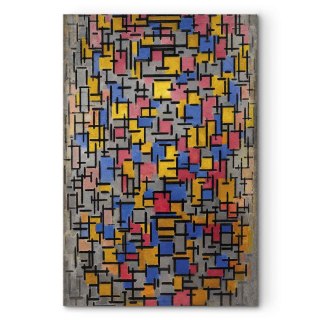 Obraz - Piet Mondrian - Kompozycja 60x90 Na płótnie włoskim