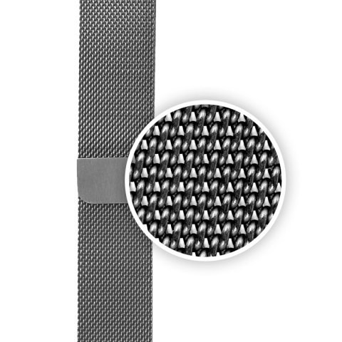 Crong Milano Steel - Pasek ze stali nierdzewnej do Apple Watch 38/40/41/42 mm (srebrny)