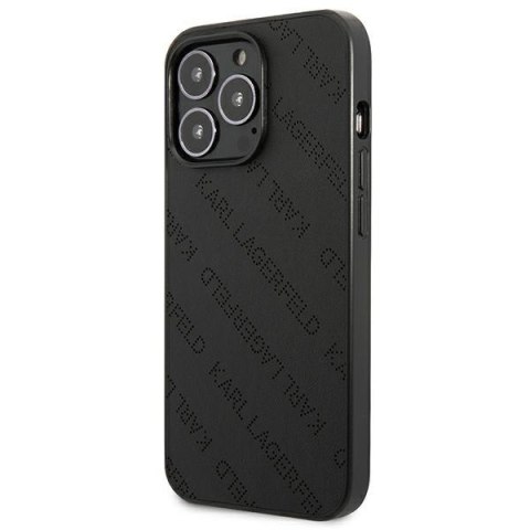 Karl Lagerfeld Perforated Allover - Etui iPhone 13 Pro (czarny)