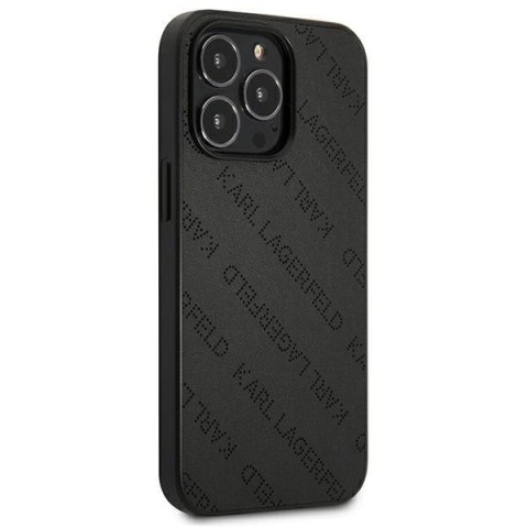 Karl Lagerfeld Perforated Allover - Etui iPhone 13 Pro (czarny)