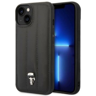 Karl Lagerfeld Quilted Puffy Ikonik Pin - Etui do iPhone 14 (Czarny)