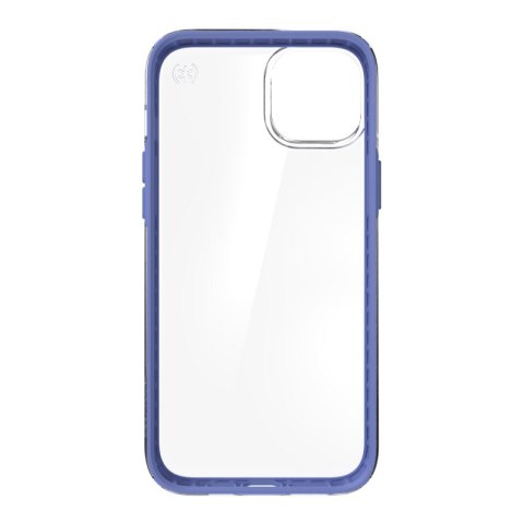 Speck Presidio Perfect-Clear with Impact Geometry - Etui iPhone 15 Plus / 14 Plus z powłoką MICROBAN (Clear / Grounded Purple)