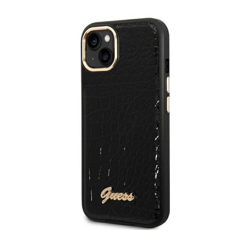Guess Croco Collection - Etui iPhone 14 Plus (czarny)
