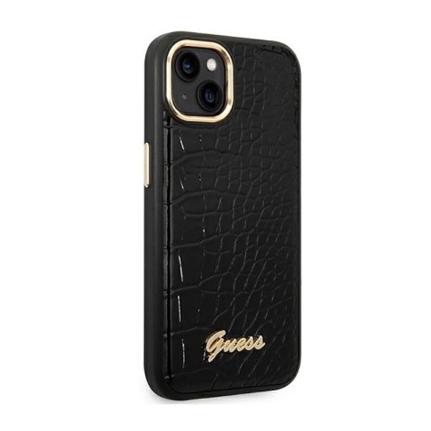 Guess Croco Collection - Etui iPhone 14 Plus (czarny)