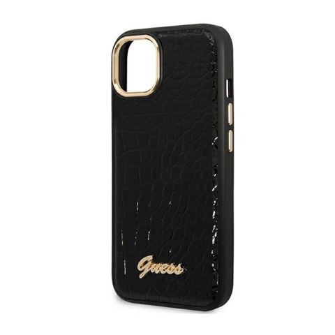 Guess Croco Collection - Etui iPhone 14 Plus (czarny)
