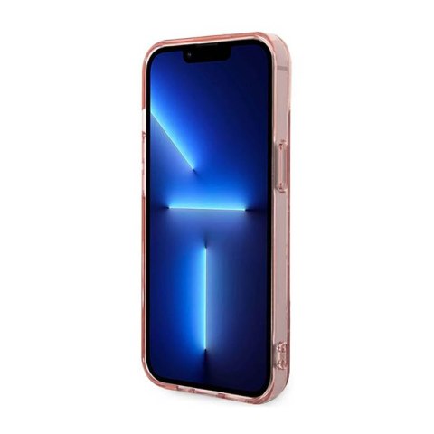 Karl Lagerfeld Mono Vertical Stripe - Etui iPhone 14 Plus (różowy)
