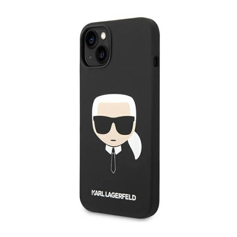 Karl Lagerfeld Silicone Ikonik Karl`s Head - Etui iPhone 14 Plus (czarny)