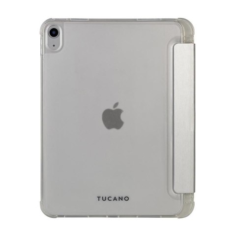 Tucano Satin Case - Etui do iPad 11" (2025) / iPad 10.9" (2022) w/Magnet & Stand up z uchwytem Apple Pencil (srebrny)
