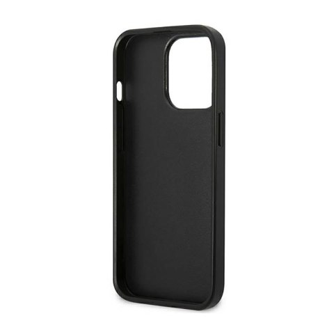 US Polo Assn Leather Stitch - Etui iPhone 14 Pro Max (granatowy)
