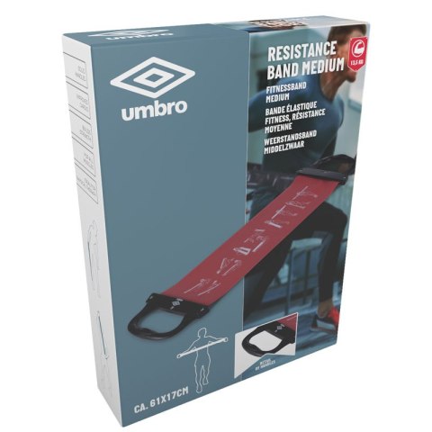 Umbro - Guma oporowa do ćwiczeń Medium (czerwony)