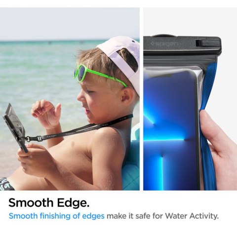 Spigen A601 Universal Waterproof Case - Etui do smartfonów do 6.9" (Czarny)