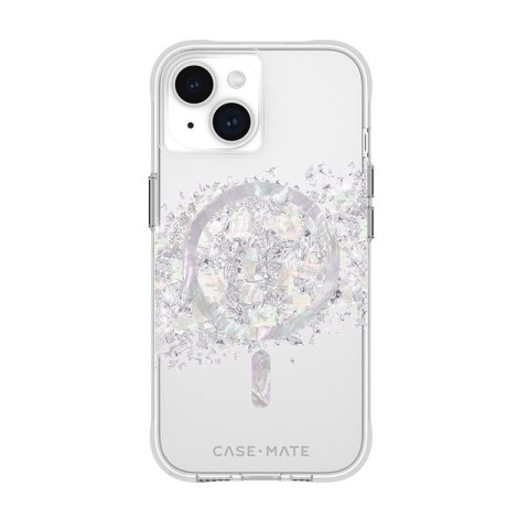 Case-Mate Karat MagSafe - Etui iPhone 15 / iPhone 14 / iPhone 13 zdobione naturalną masą perłową (A Touch of Pearl)
