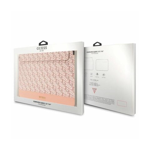 Guess GCube Stripes Computer Sleeve - Etui na notebooka 14" (Różowy)