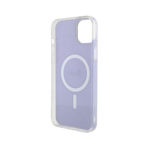 Guess IML Iridescent MagSafe - Etui iPhone 15 Plus (fioletowy)