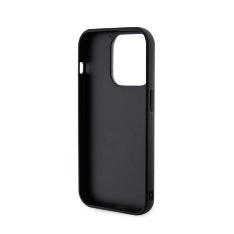 Karl Lagerfeld 3D Rubber Glitter Logo - Etui iPhone 15 Pro (czarny)