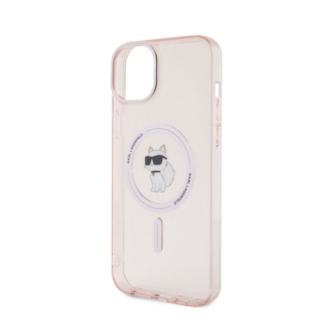 Karl Lagerfeld IML Choupette MagSafe - Etui iPhone 15 Plus (różowy)