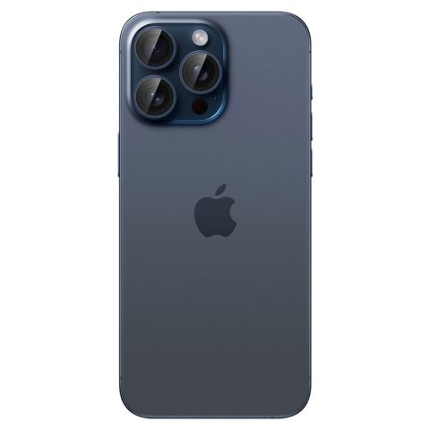 Spigen Optik Pro GLAS.TR EZ Fit Camera Protector 2-Pack - Szkło ochronne na obiektyw do iPhone 15 Pro / 15 Pro Max / iPhone 14 P