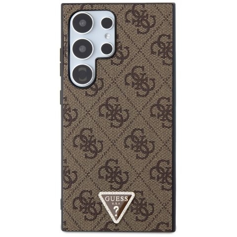 Guess 4G Triangle Strass - Etui Samsung Galaxy S24 Ultra (brązowy)