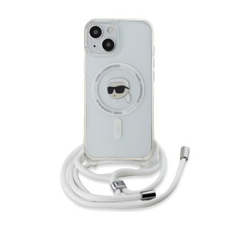 Karl Lagerfeld Crossbody IML Karl Head MagSafe - Etui iPhone 15 / 14 / 13 (przezroczysty)