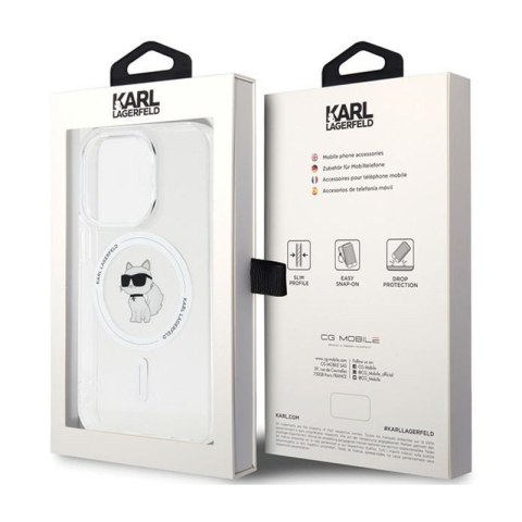 Karl Lagerfeld IML Choupette MagSafe - Etui iPhone 14 Pro Max (przezroczysty)
