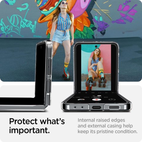 Spigen Airskin - Etui do Samsung Galaxy Z Flip 6 / 7 FE (Crystal Clear)