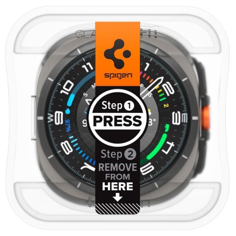 Spigen GLAS.TR EZ FIT 2-Pack - Szkło hartowane do Samsung Galaxy Watch Ultra 47 mm (2025/2024) (2 szt)