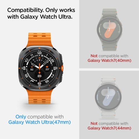 Spigen GLAS.TR EZ FIT 2-Pack - Szkło hartowane do Samsung Galaxy Watch Ultra 47 mm (2025/2024) (2 szt)