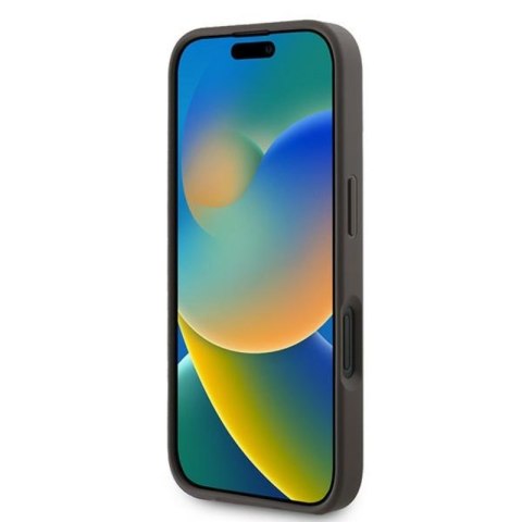 Guess 4G Bottom Stripe - Etui iPhone 16 Plus (brązowy)