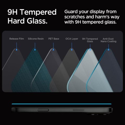 Spigen GLAS.TR EZ FIT 2-Pack - Szkło hartowane do iPhone 16 Pro Max / 17 Pro Max 2 szt