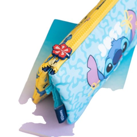 Disney Stitch - Piórnik 3-komorowy z kolekcji Tropical