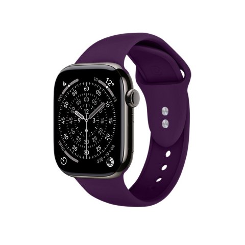 Crong Liquid - Pasek do Apple Watch 44/45/46/49 mm (śliwkowy)