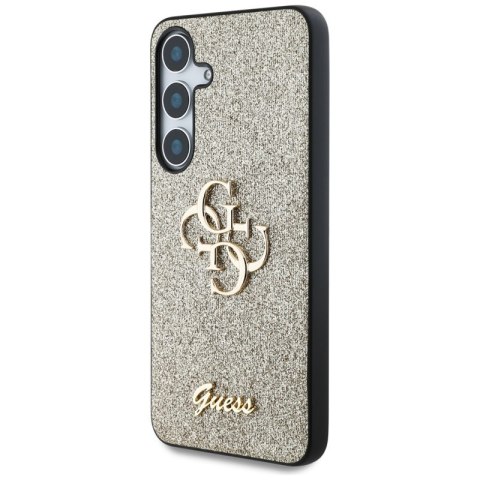 Guess Fixed Glitter Big 4G Metal Logo - Etui do Samsung Galaxy S25 (złoty)
