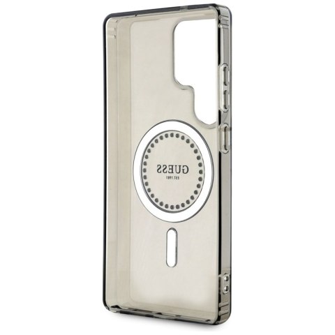 Guess Rhinestones Printed Classic Logo MagSafe - Etui do Samsung Galaxy S25 Ultra (czarny)