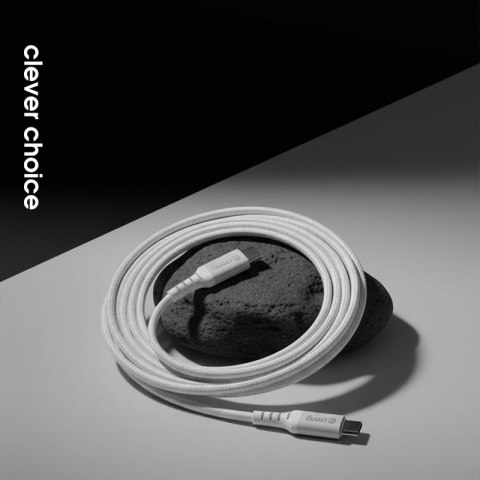 Crong Armor Link - Kabel USB-C Lightning Fast Charging MFi 150cm (biały)