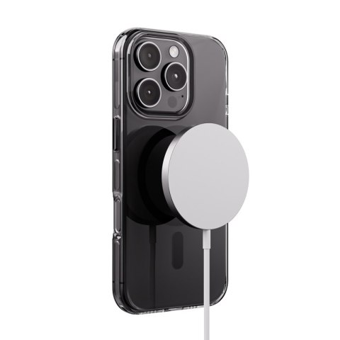 Crong Clear MAG Pro - Etui iPhone 16 Pro MagSafe (czarny)