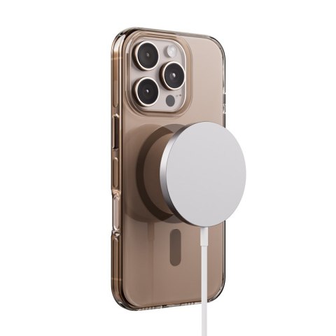 Crong Clear MAG Pro - Etui iPhone 16 Pro MagSafe (pustynny)