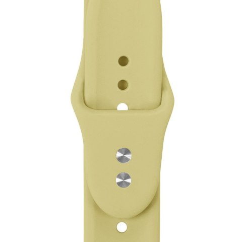 Crong Liquid - Pasek do Apple Watch 38/40/41/42mm (słomkowy)