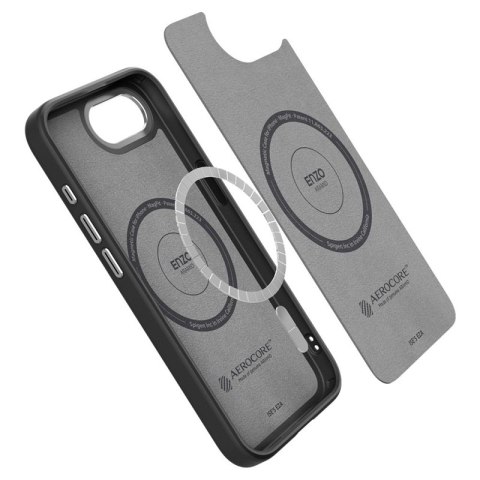 Spigen Enzo Aramid Mag MagSafe - Etui do iPhone 17e / 16e (Czarny)