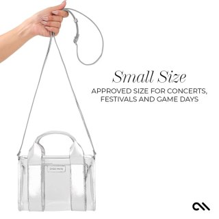 Case-Mate Micro Tote Bag - Wodoodporna torba na ramię (Silver Chrome/Clear)