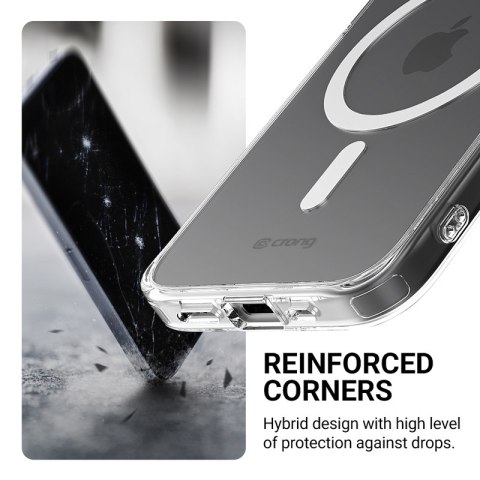 Crong Clear MAG Cover - Etui iPhone 17e / 16e MagSafe (przezroczysty)
