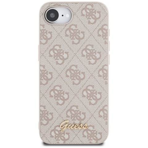 Guess 4G Script Logo MagSafe - Etui do iPhone 16e (różowy)