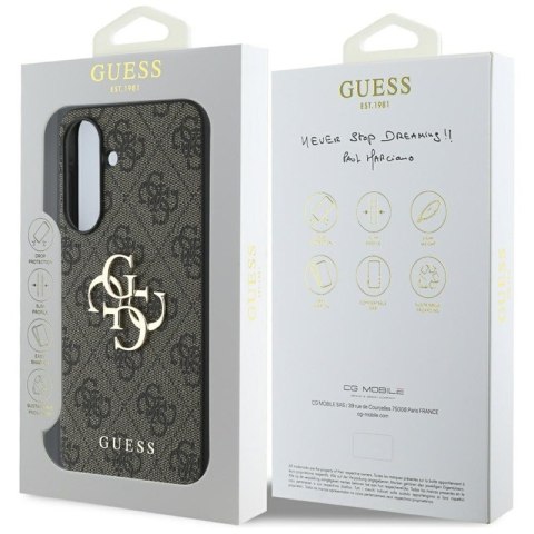 Guess Big 4G Logo Classic Logo - Etui do Samsung Galaxy A56 5G (brązowy)